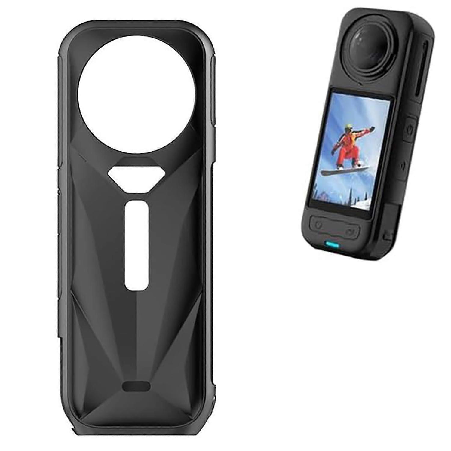 Silicone Protective Case for Insta-360 X5, Waterproof Shockproof Cover, Anti-Scratch Soft Lens Protector, 1 Piece