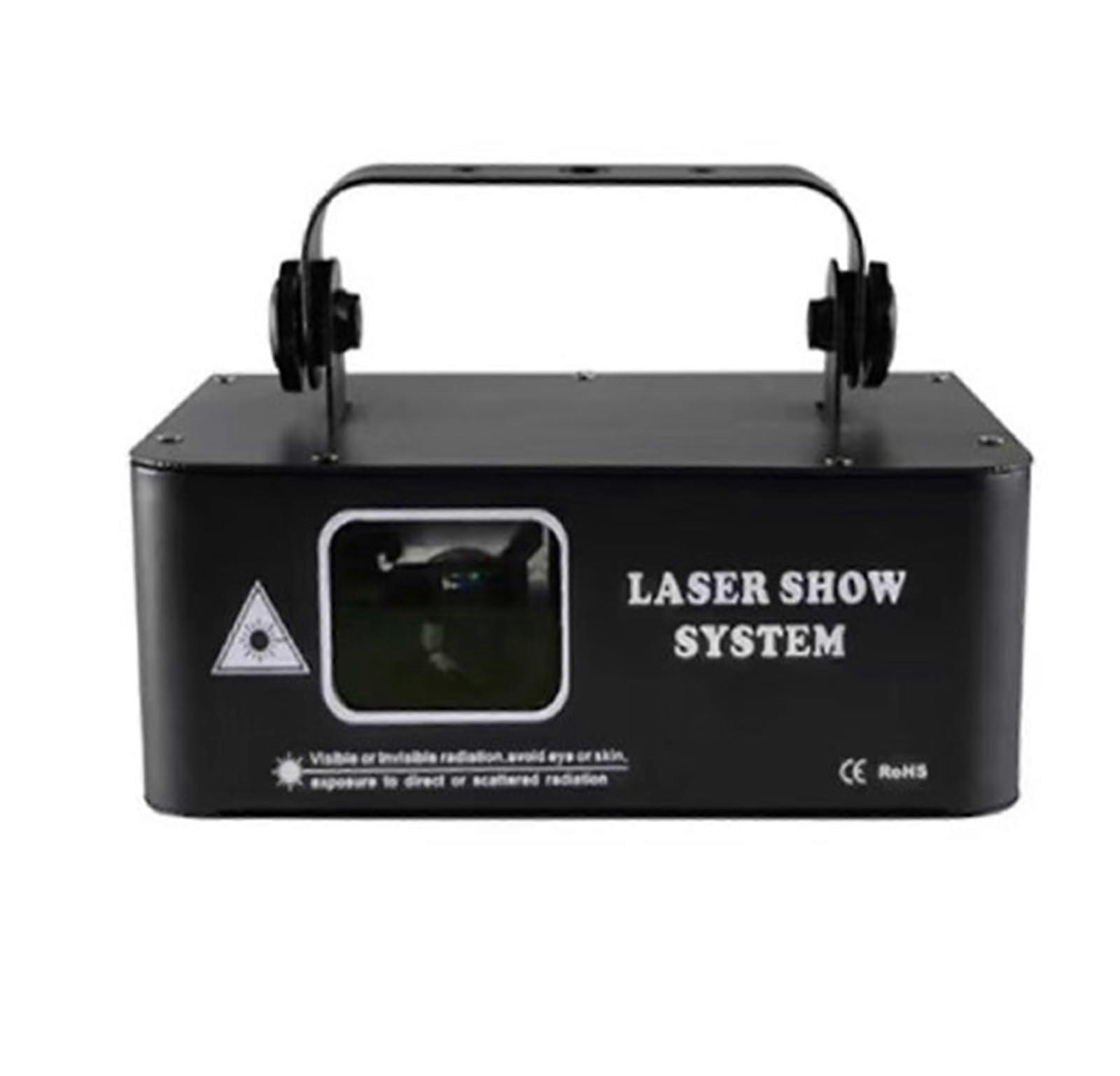 Disco Light, 500mW RGB Line Scanner Projector for Parties, Compact DJ Lamp, DMX Compatible