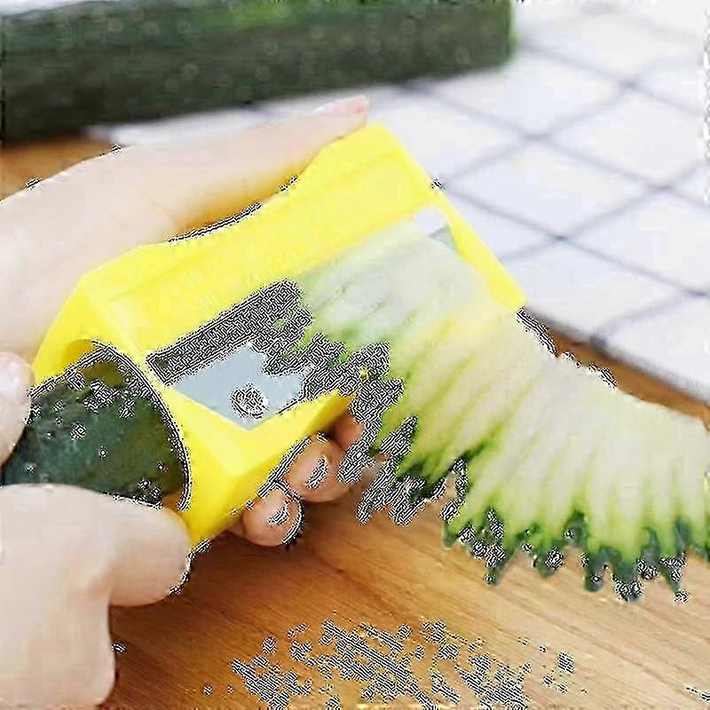 Beauty Tools for Cucumber Cutting - Slicer Knife Sharpener Kitchen Accessories Peeler Fruit Curling