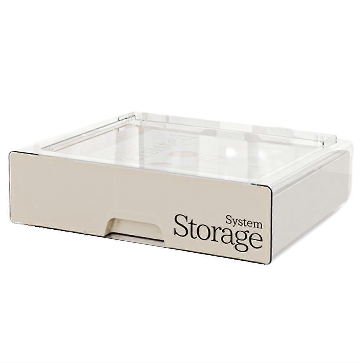 Multifunctional Desktop Cosmetic Storage Box High-End Feel Dust-Proof Drawer Transparent Storage Box Large Capacity B