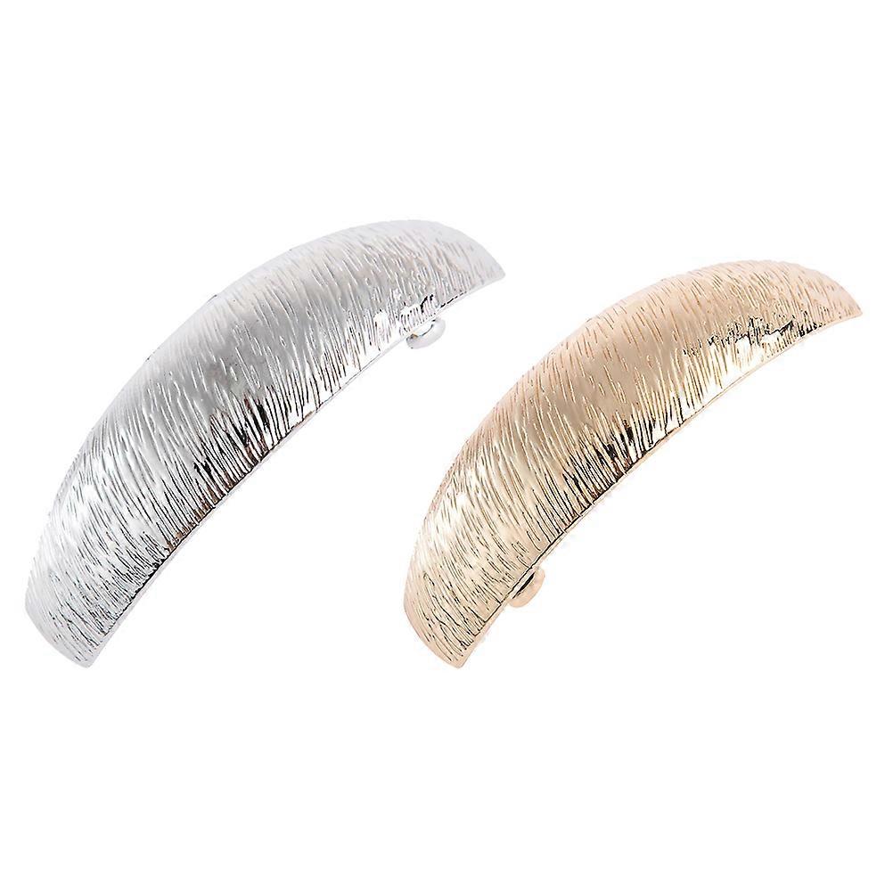 Fashion Hair Clips for Women Assorted Color Alloy Material Non-Slip Hold Well 2 Pcs