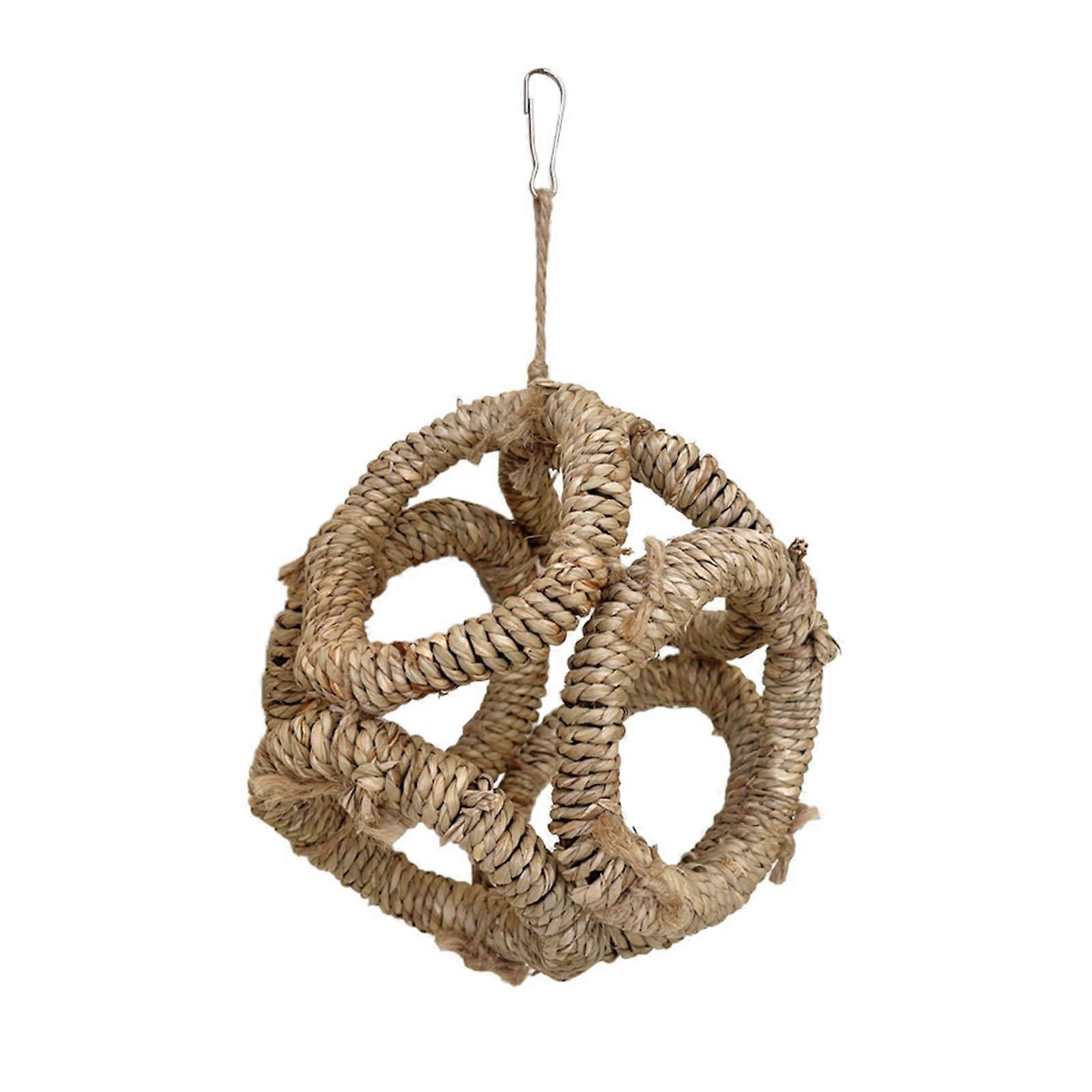 Bird Perch Natural Branch Rings for Small Medium Parrots, Conures, and Budgies - Swing Toy, Scratch Rack, Natural Wood