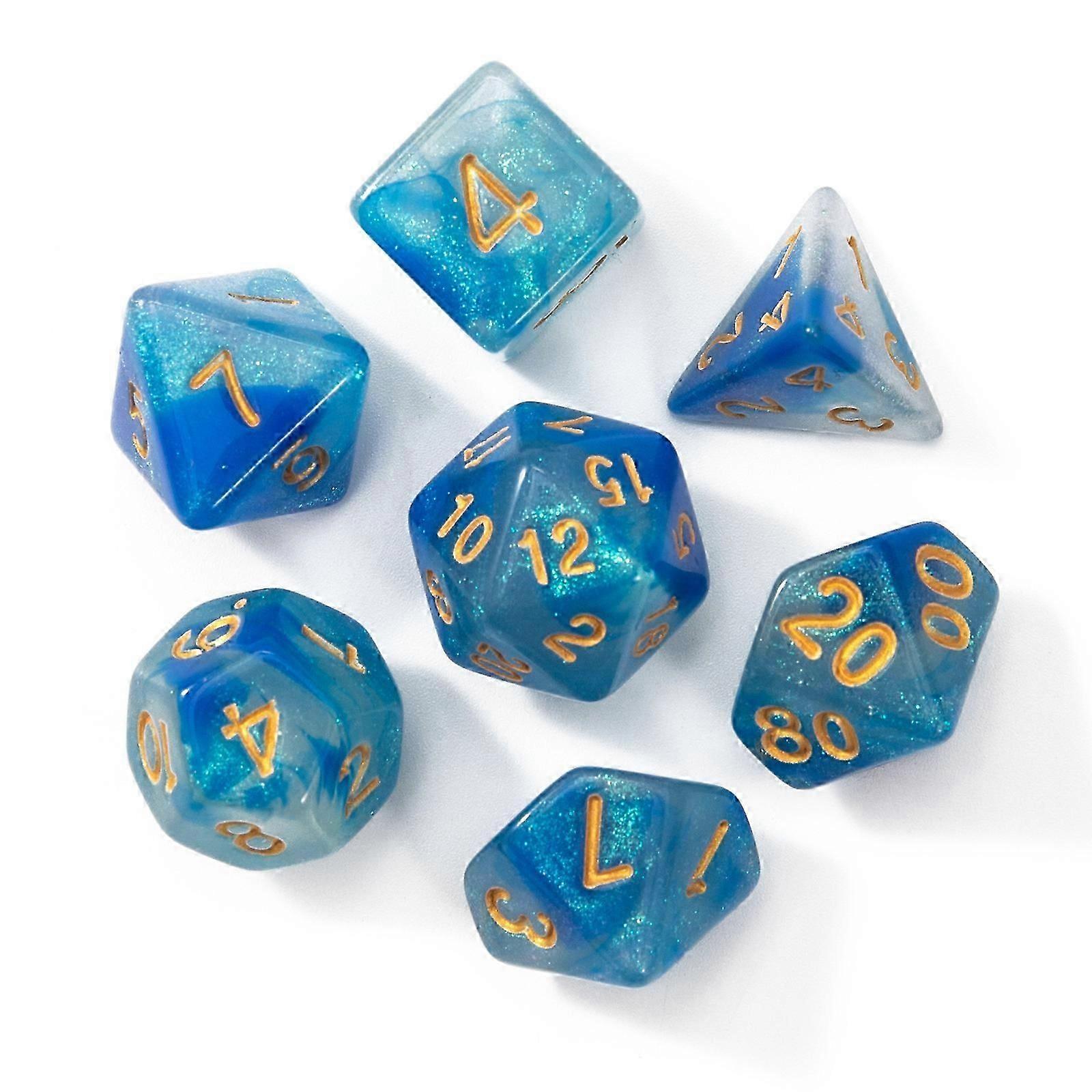 Vibrant Acrylic Dice Collection - Perfect for British Maths & Strategy Games