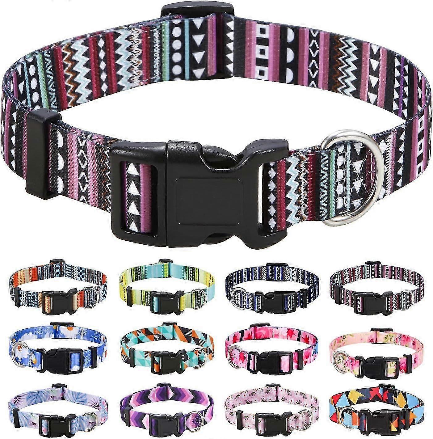 2025 Latest Model Dog Collar, Fashion Pattern with Quick Release Buckle