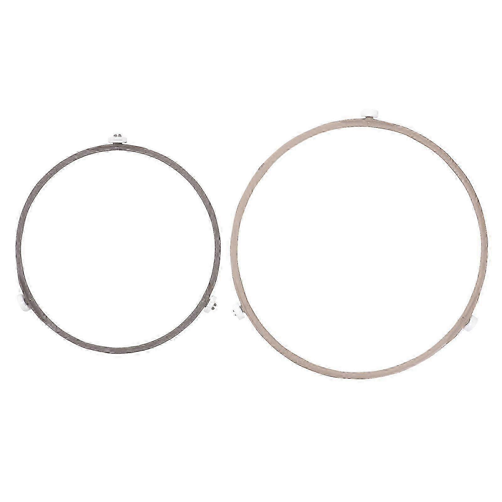 2 Pcs Round Tray Microwave Turntable Coupler Microwave Rotating Support Rotating Ring Roller Brackets hwy