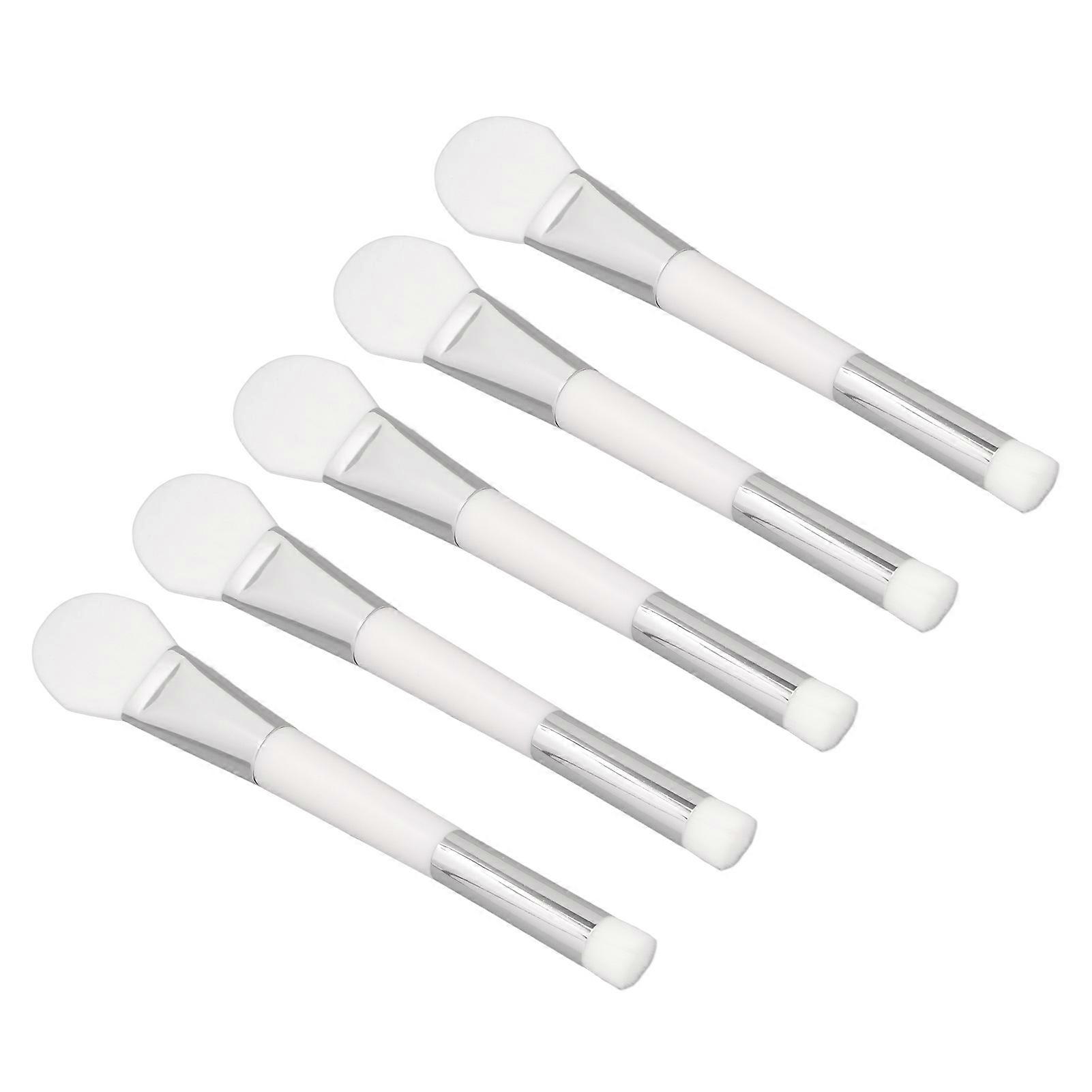 5pcs Double Headed Mask Brush 2 in 1 Silicone Mask Applicator Blackhead Remover for Home Beauty Salon