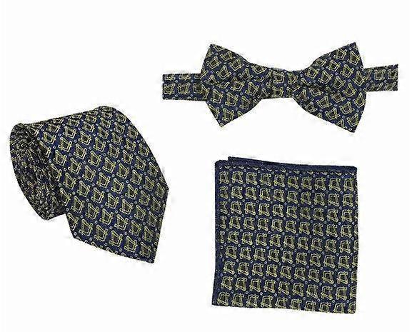 Masonic Regalia Tie, Bow Tie And Handkerchief Set
