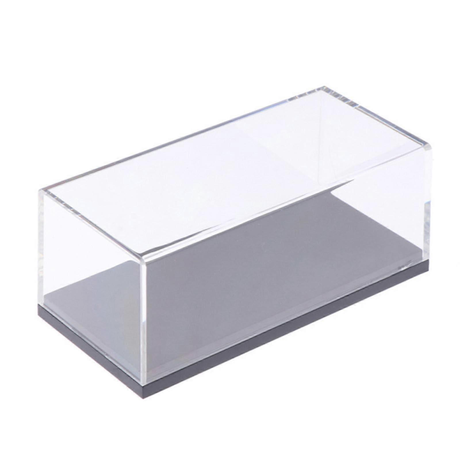 Transparent Acrylic Hard Cover Case Display Box for Car Model Collectibles Miniature Office Storage Clear One Size