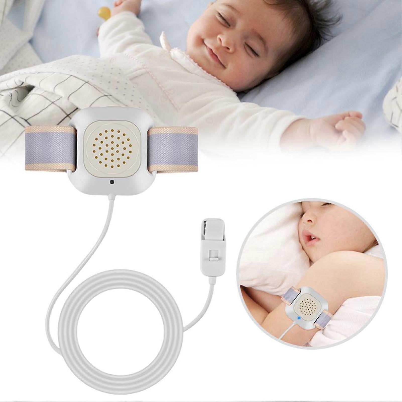 Bed Wetting Alarm Moisture Sensor for Infants and Elderly Vibrating Flash Bedwetting Alarm Adjustable Bedwetting Reminder