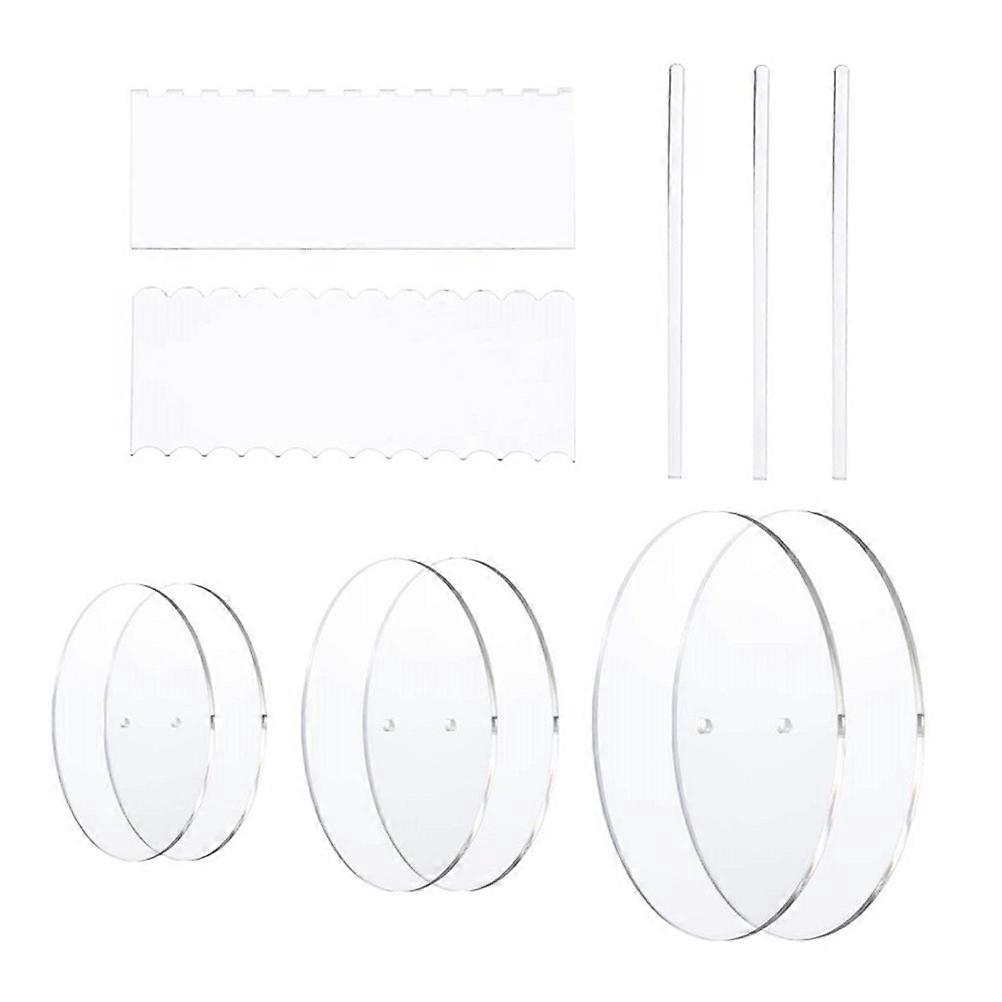 Cake Decorating Tools Round Cake Discs For Baking Kitchen Use Transparent 30x30cm Baking 1 Set