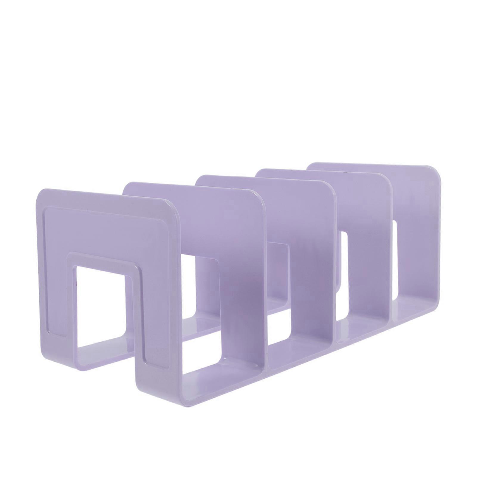 Sturdy Desktop Bookends with Compartment Organizer for Office and Home – Easy Access File Storage Rack for Books and Papers, No Assembly Required