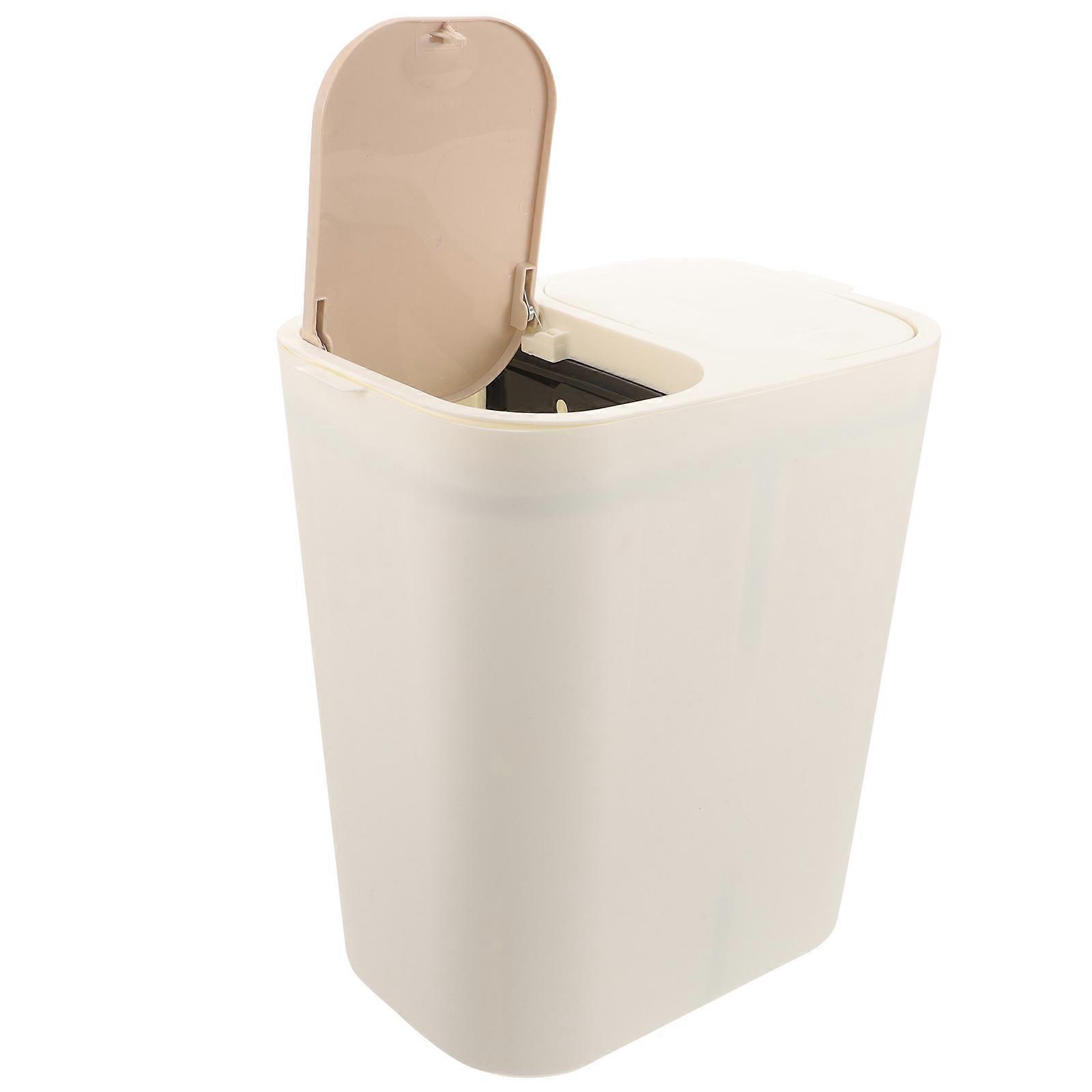 Room Trash Bin Versatile Double-Deck Classified Dustbin Home Users Kitchen Large Garbage Openings Square 1Pcs