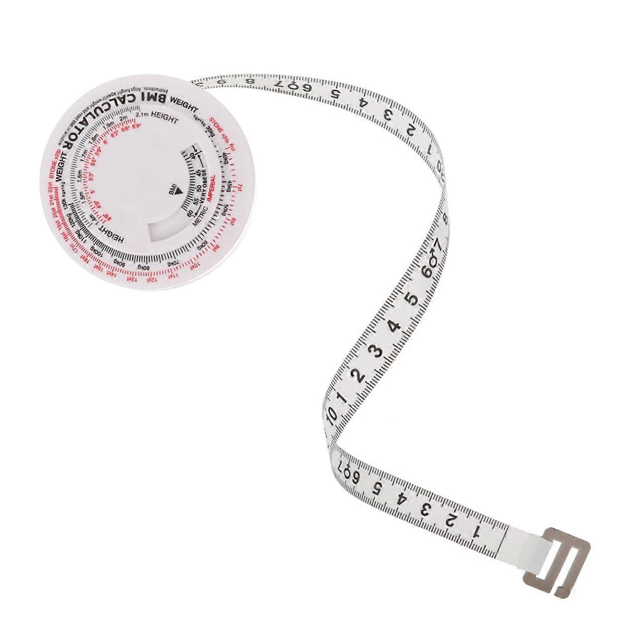 Bmi-Tester Tape Measure Flexible Body Fat Calculator Retractable Pocket Measuring Tape Fabric for Accurate Measurements