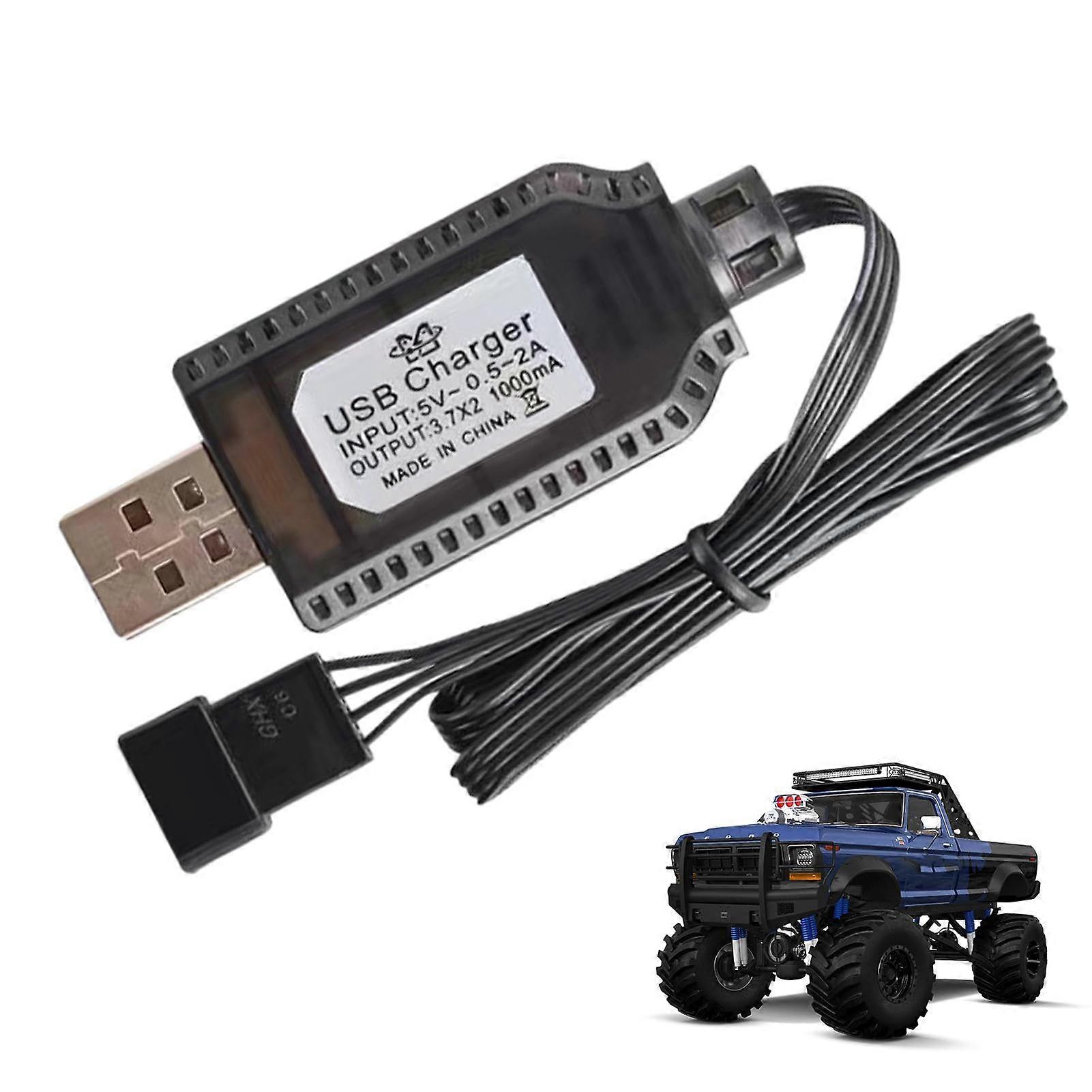 Toy Charger USB Cable 7.4V 1000MA Fast Charging For RC Airplane Drone, SM-2P SM-3P SM-4P, Automatic Charging Adjustment