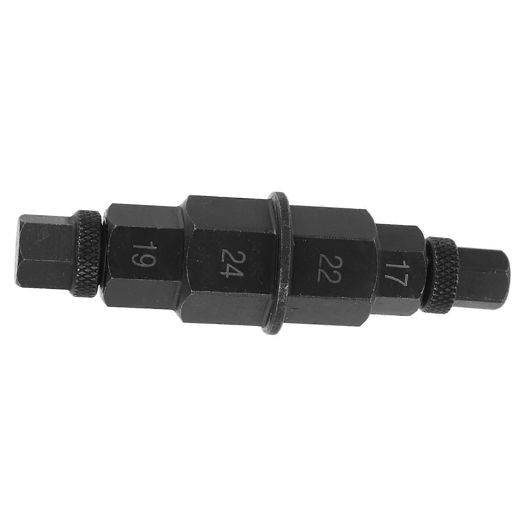 Hexagon axle remover tool for motorcycles, spindle socket wrench for tire and versatile use, compatible with various models.