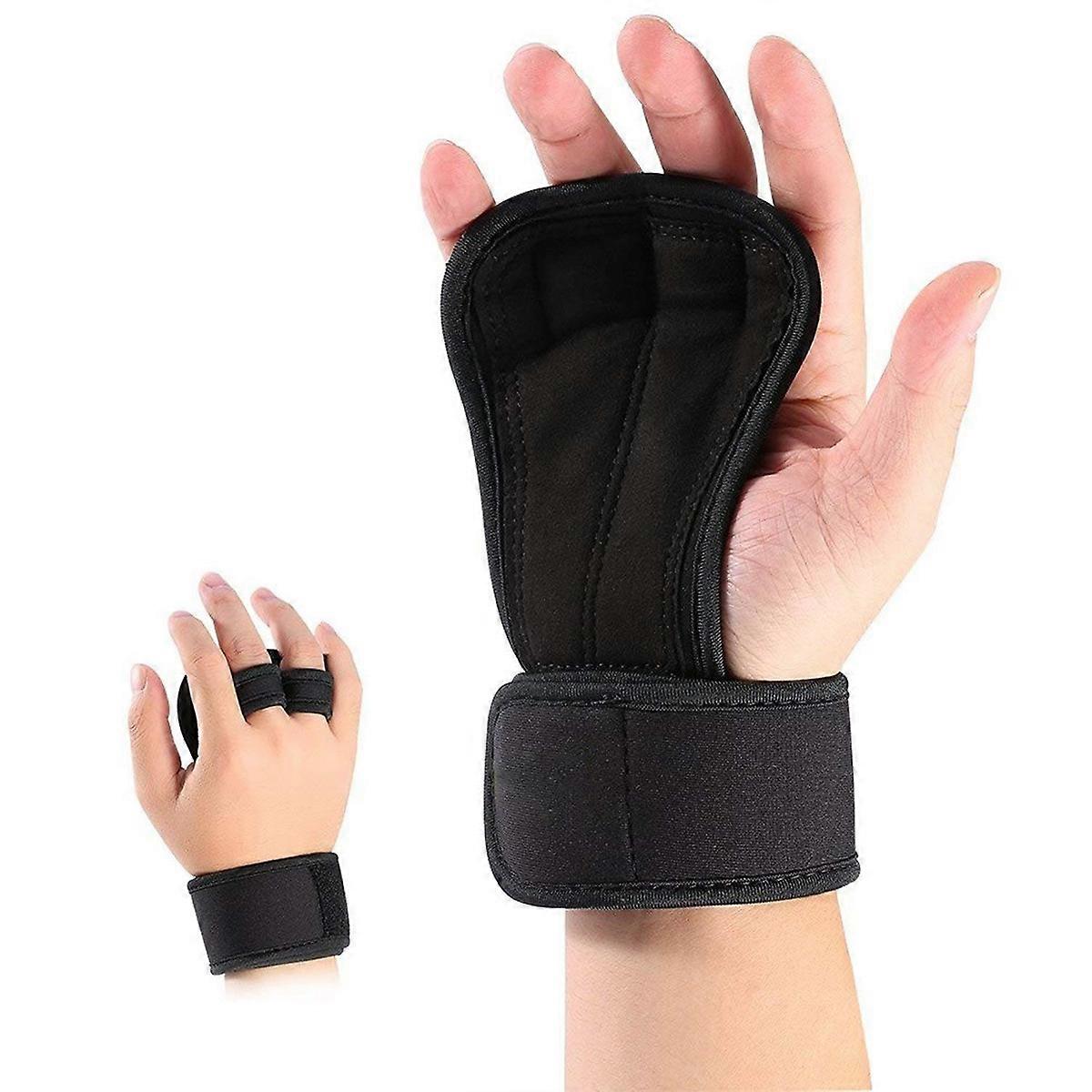Grip Training Pull Gloves Gym Gloves Adjustable Breathable Neoprene 2Set
