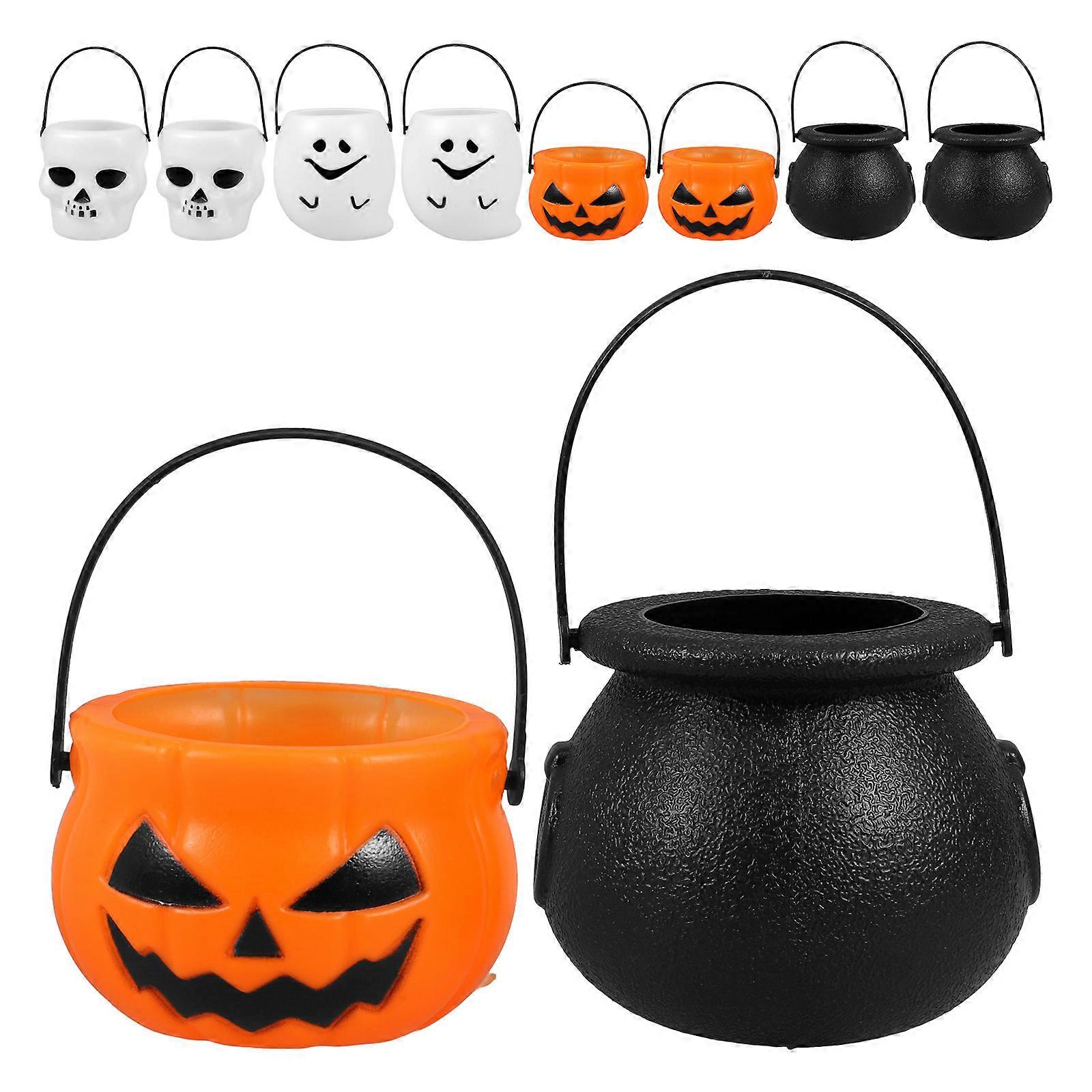 12pcs Halloween Pumpkin Candy Containers Portable for Festival