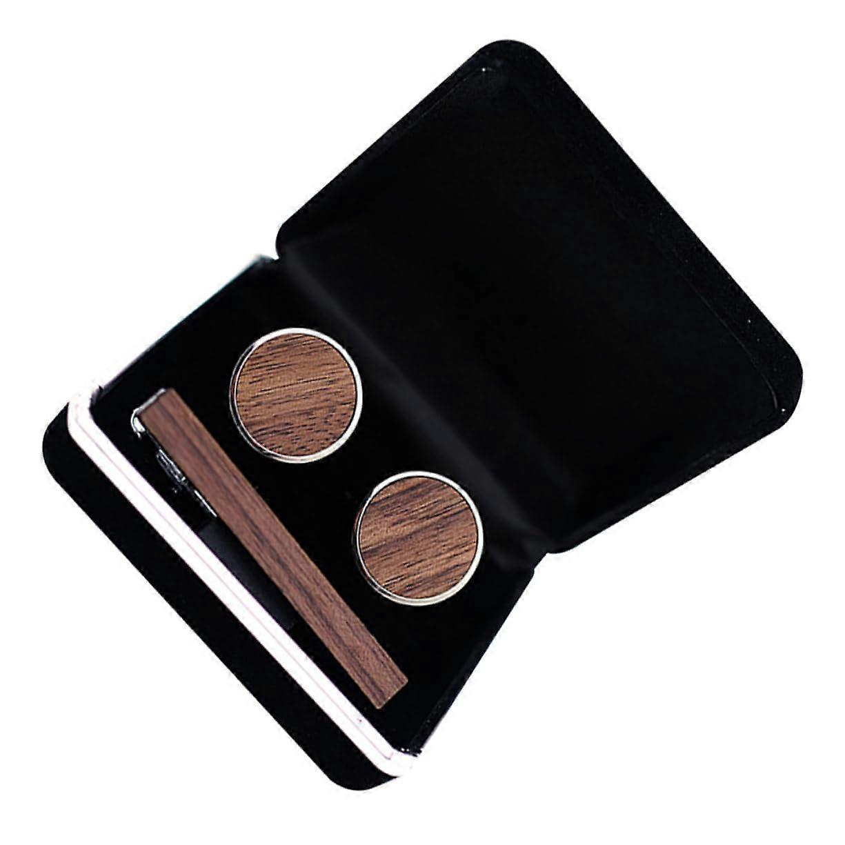 1PCS Stable Tie Fixing Clip Quality for Men Stylish Tie Clip with Cufflinks Elegant Fabric Accessory in Gift Set for Suits