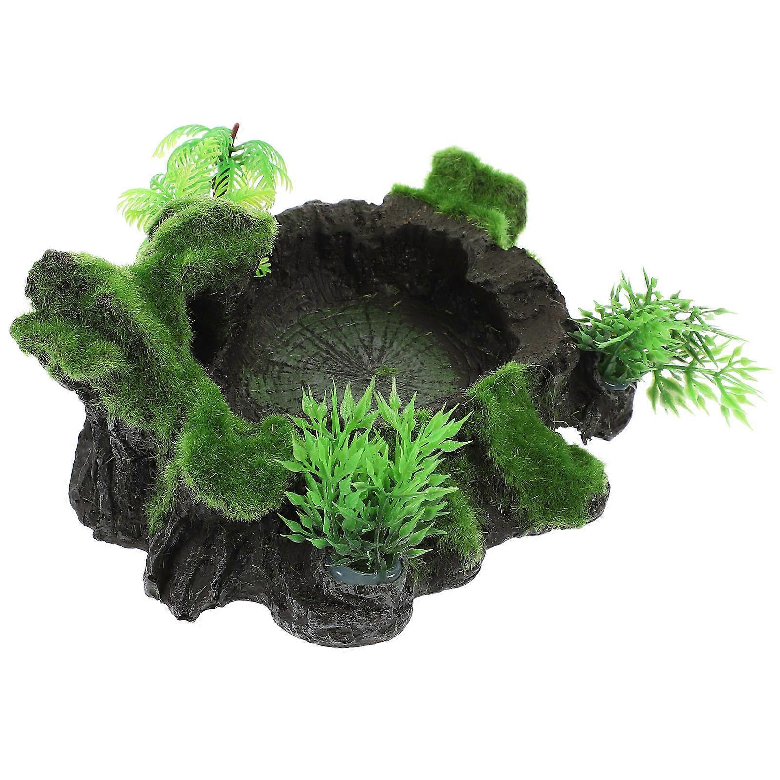 Durable Resin Reptile Feeding Bowl and Water Dish for Tortoises, Lizards, Geckos, and Other Reptiles – Safe and Secure Design