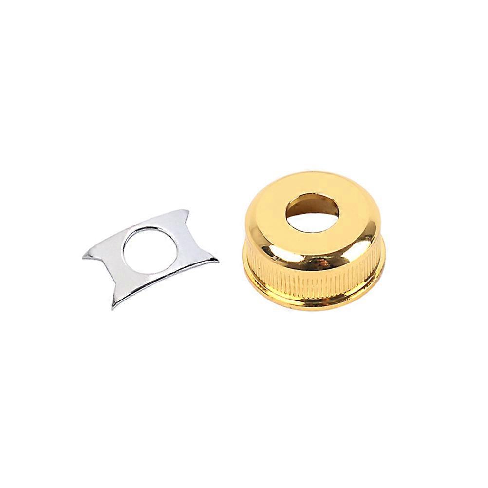 Guitar Hardware Input Jack Socket Electric Guitar Bass Replacement Parts Glossy Surface Golden 1 Set