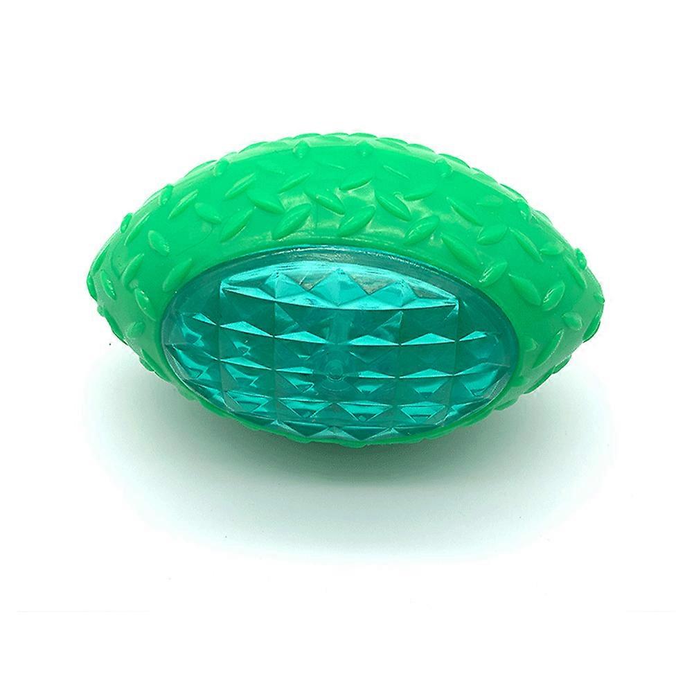 3pcs Dog Rugby Toy Dog Funny Glittering Training Sniffing Toys for Pets Animal (Purple, Green, Blue)
