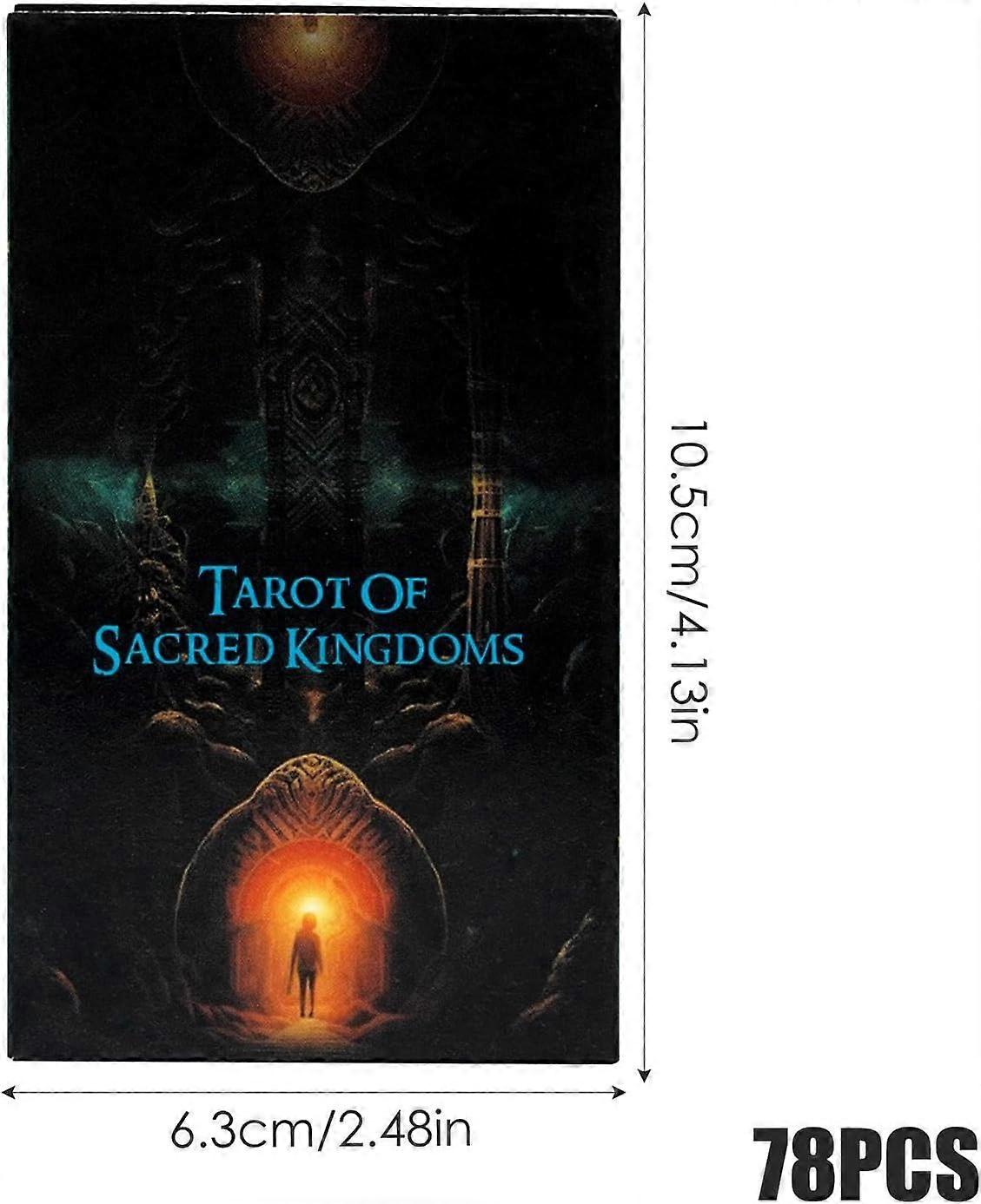 Sacred Kingdoms Tarot Deck – 78 Karten Mit Guidebook, Mystische Tarotkarten Für Anfänger & Fortgeschrittene