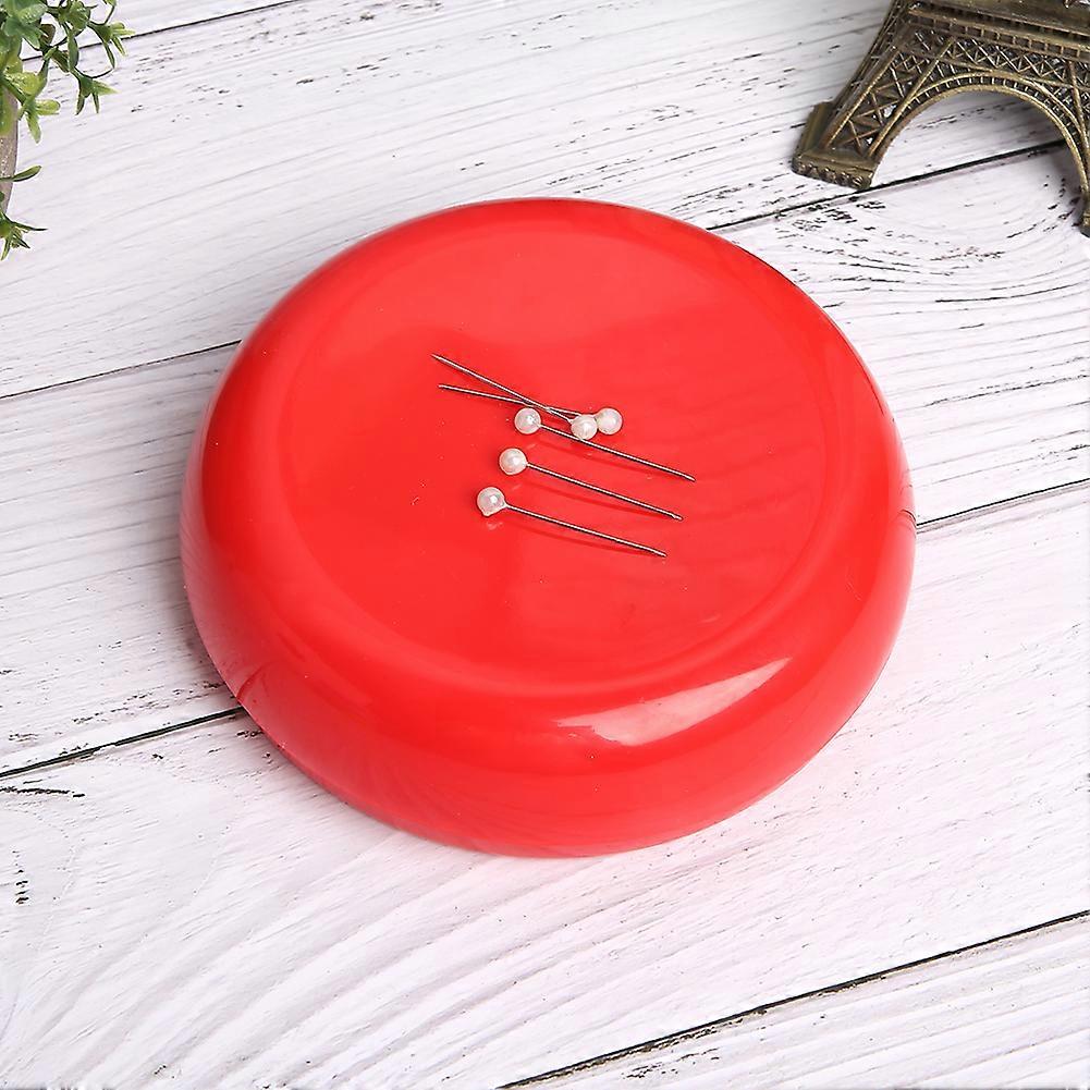 Round Magnetic Pin Cushion
Sewing Needle Holder Storage Case Household SuppliesRed