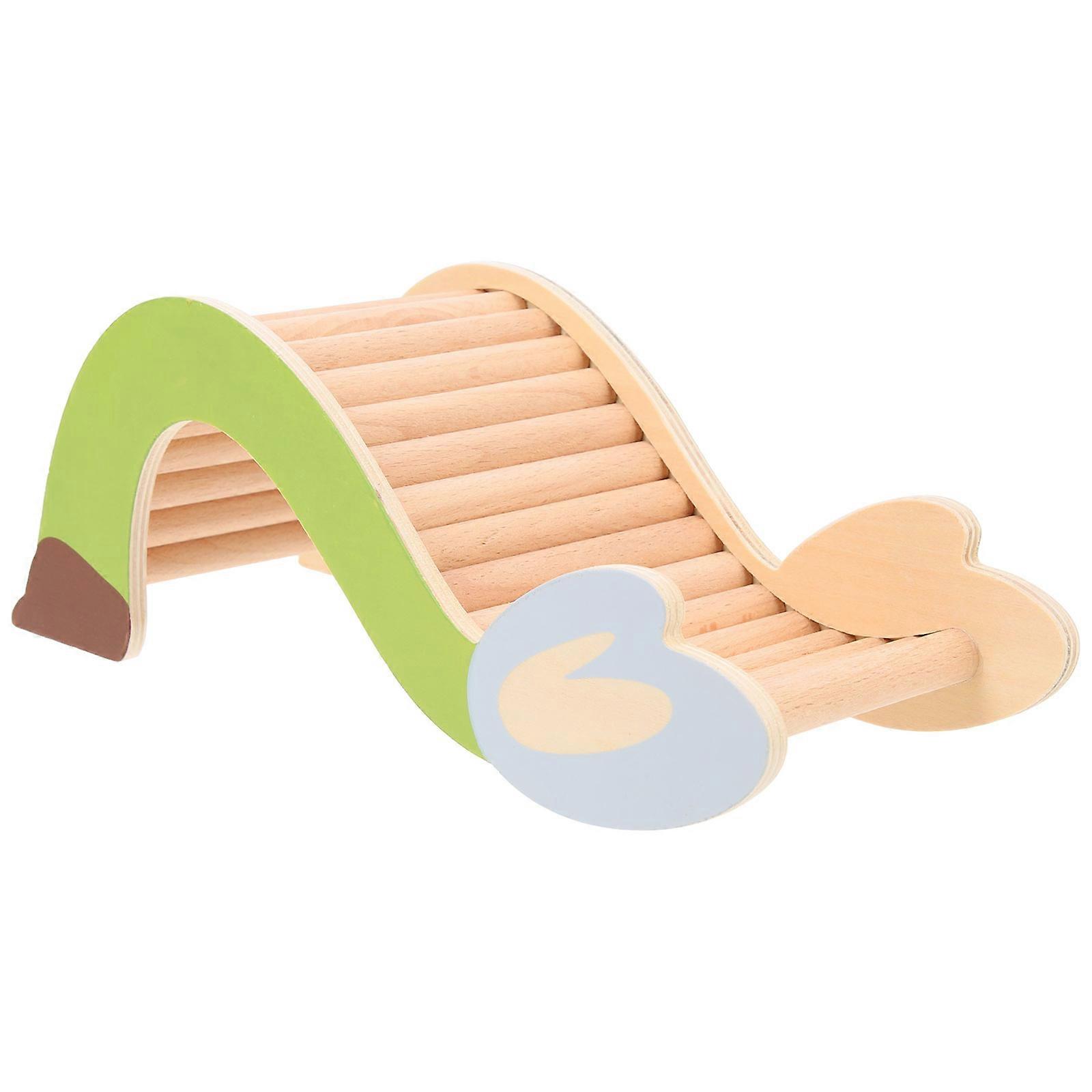 Wooden Pet Hideout Ladder for Small Animals Durable Toy 7 inch