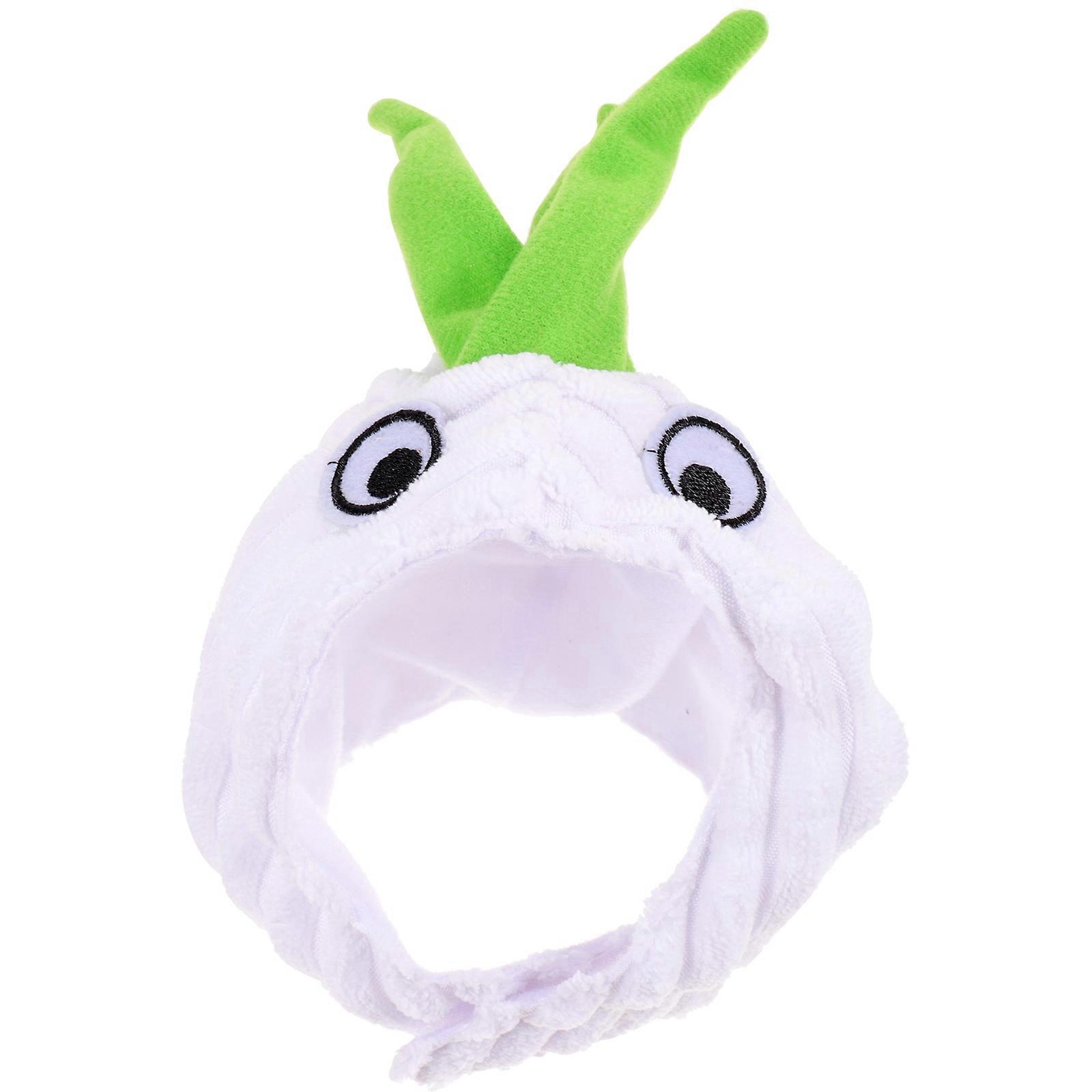 Warm Pet Hat Dog Hats Garlic Shape For Dogs And Cats Comfortable Cotton Material Holiday 1Pack