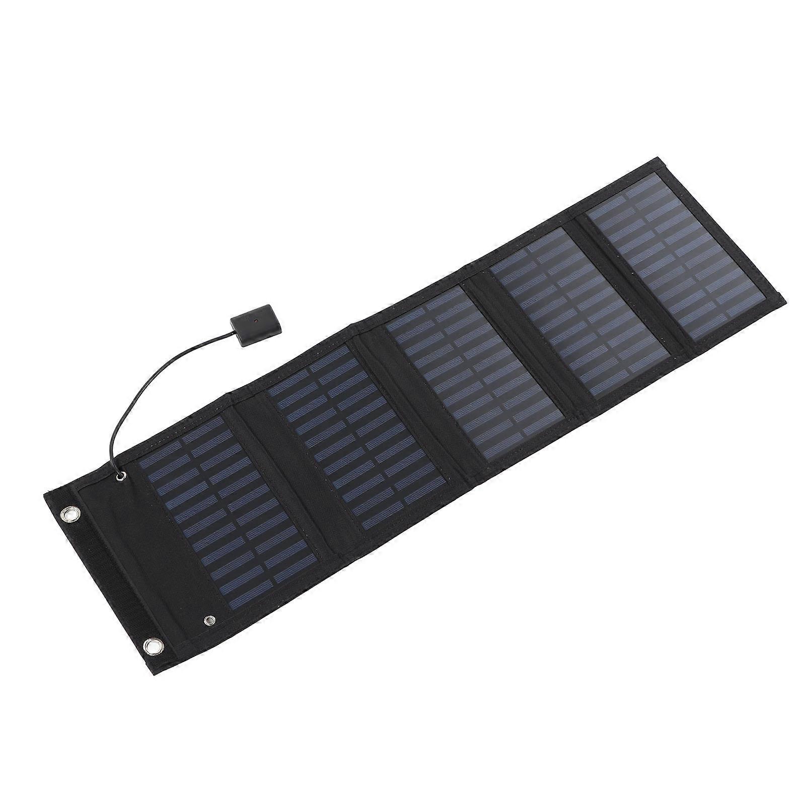 Solar Charger Bag Foldable Space Saving Portable Stable Monocrystalline Silicon Solar Power Folding Bag for Hiking 