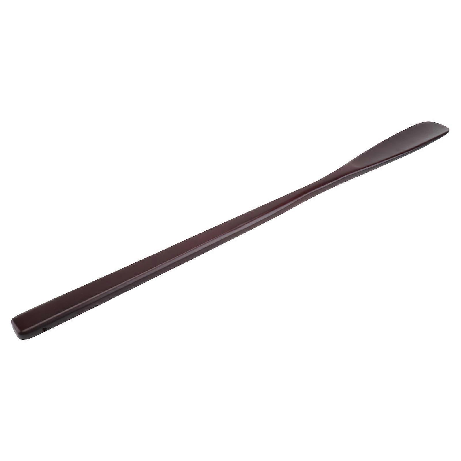Portable Shoehorn Stick for Shoes Use with Long Handle and Smooth Surface Red plastic