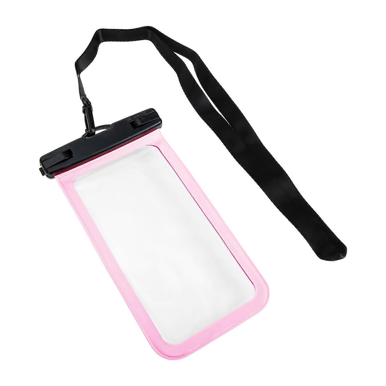 Waterproof Phone Pouch Made of PVC for Outdoor Use Black Compact Size