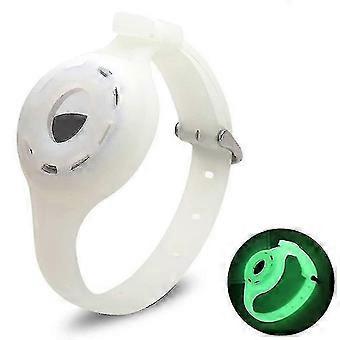 Airtag kattenhalsband, Airtag hondenhalsbandhouder, 7,6-18,7 inch zachte siliconen hondenhalsbanden compatibel met