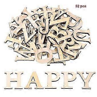 52pcs/set Scrapbooking Arts Crafts Word Numbers Educational Patchwork Wooden Letters Party Alphabet Home Handmade Decoration DIY