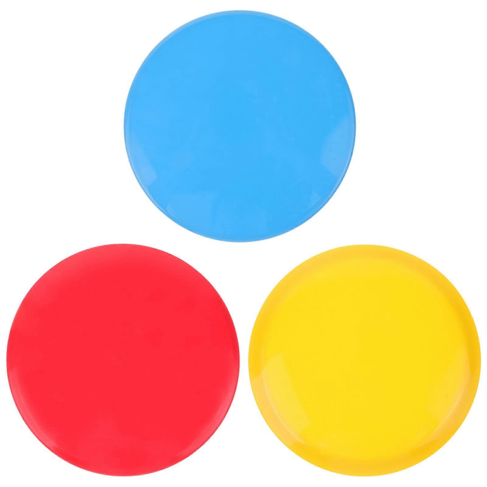 Golf Trainer Equipment Set with Bright Assorted Color Ball Plate for Home Use Reusable 3Pcs