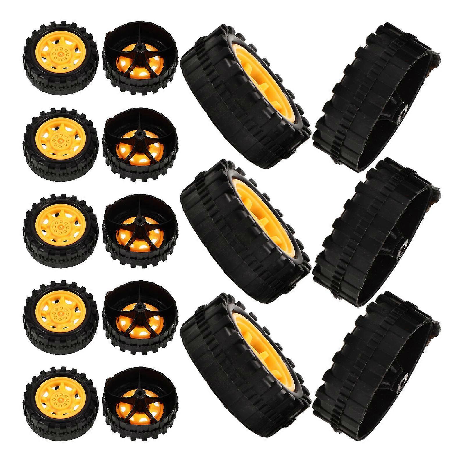 32pcs Plastic Car Wheels for Toy Car Model DIY Science Project