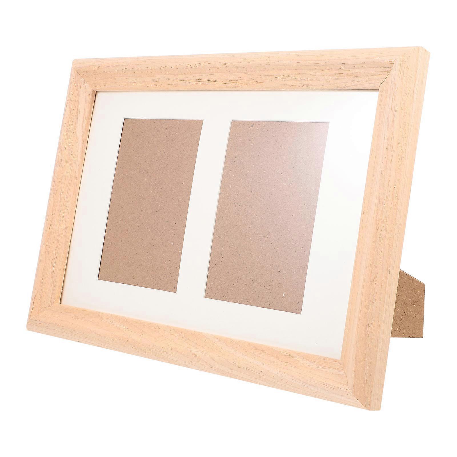 Creative Tabletop Picture Frame 35X25cm Light Brown Rectangular Home And Office Use 1 Set