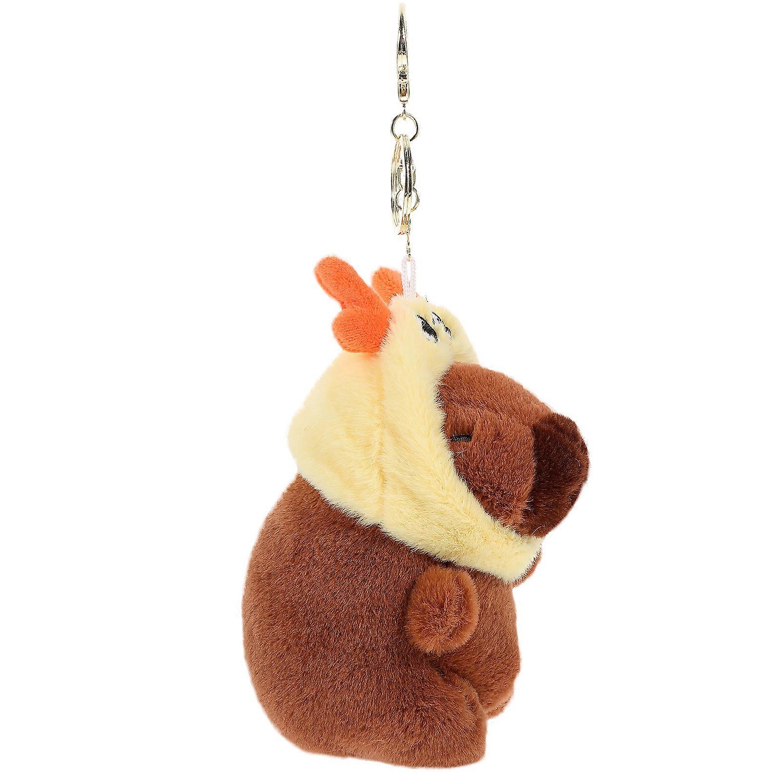 Capybara Keychain Multi Adorable Plush Keychain for Backpack Ornament Use