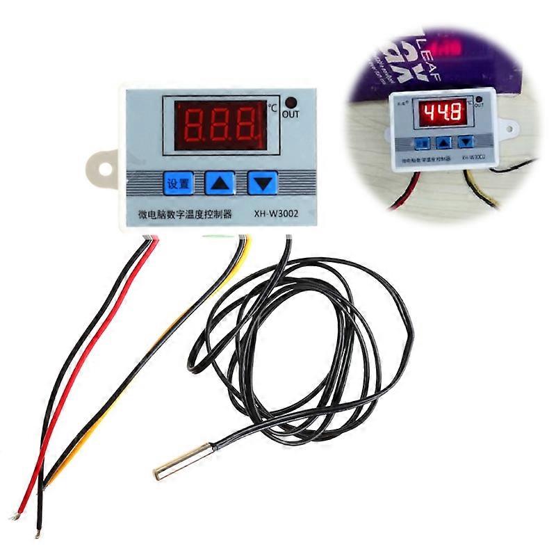 220V Digital LED Temperature Controller Thermostat Switch Probe Sens