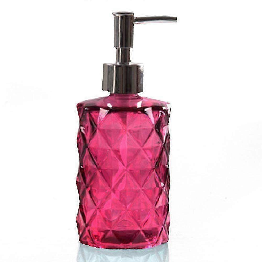 330ml Glass Hand Sanitizer Bottle - Press Shampoo, Shower Gel, Conditioner & Lotion Sub-Bottle - Reusable Empty Dispenser