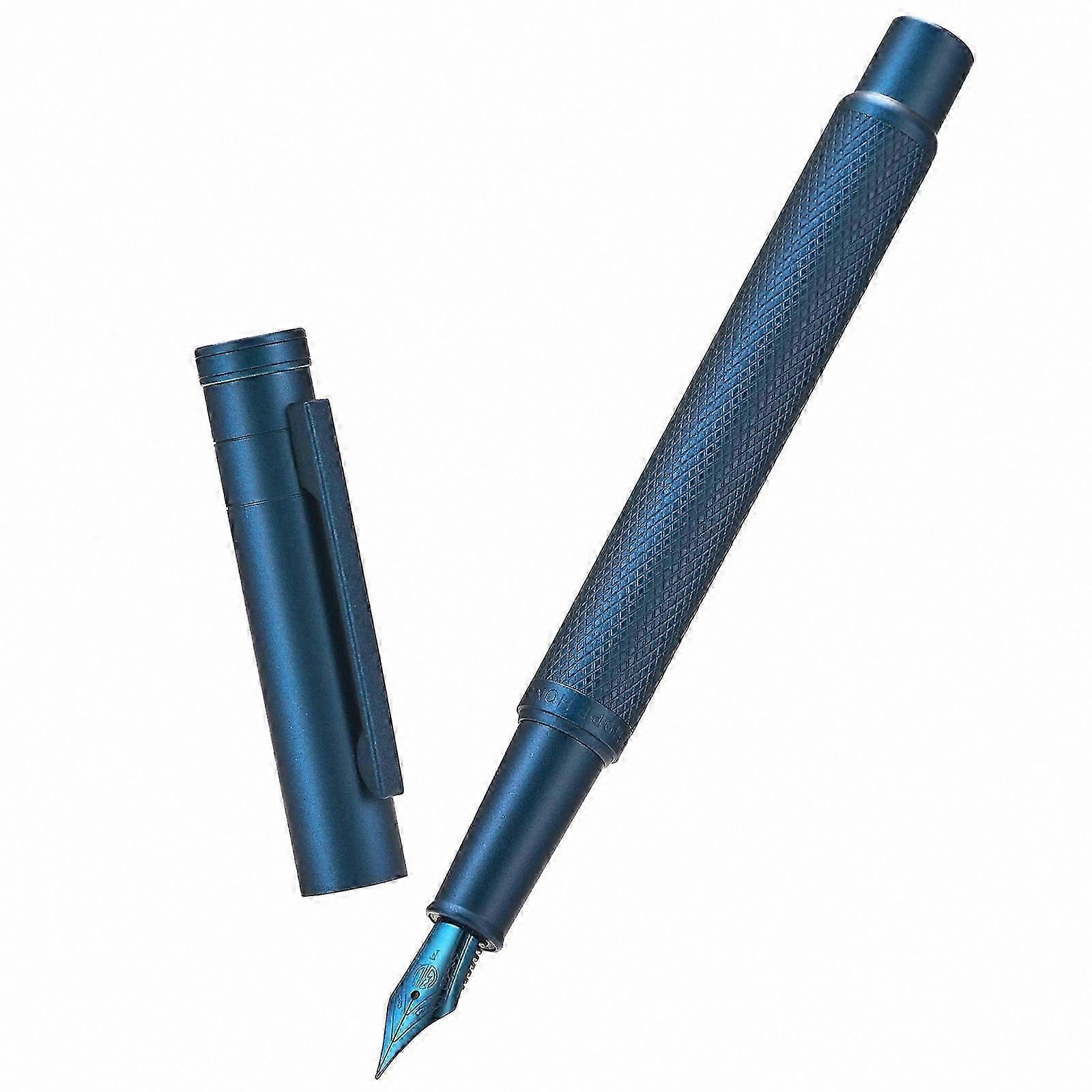 Fine Nib Dark Blue Forest Pen with Gift Box Included