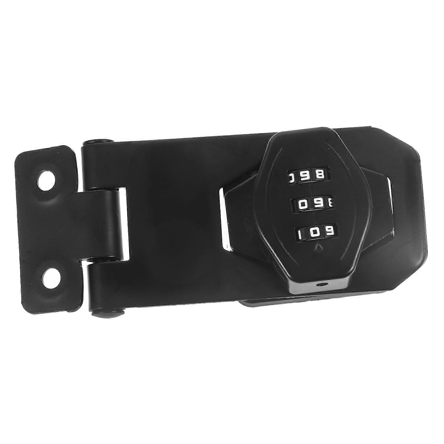 Combination Lock for Cabinets and Doors, Mechanical Steel Security Lock, Rustproof Black Mähdreschersperre, 1 Set