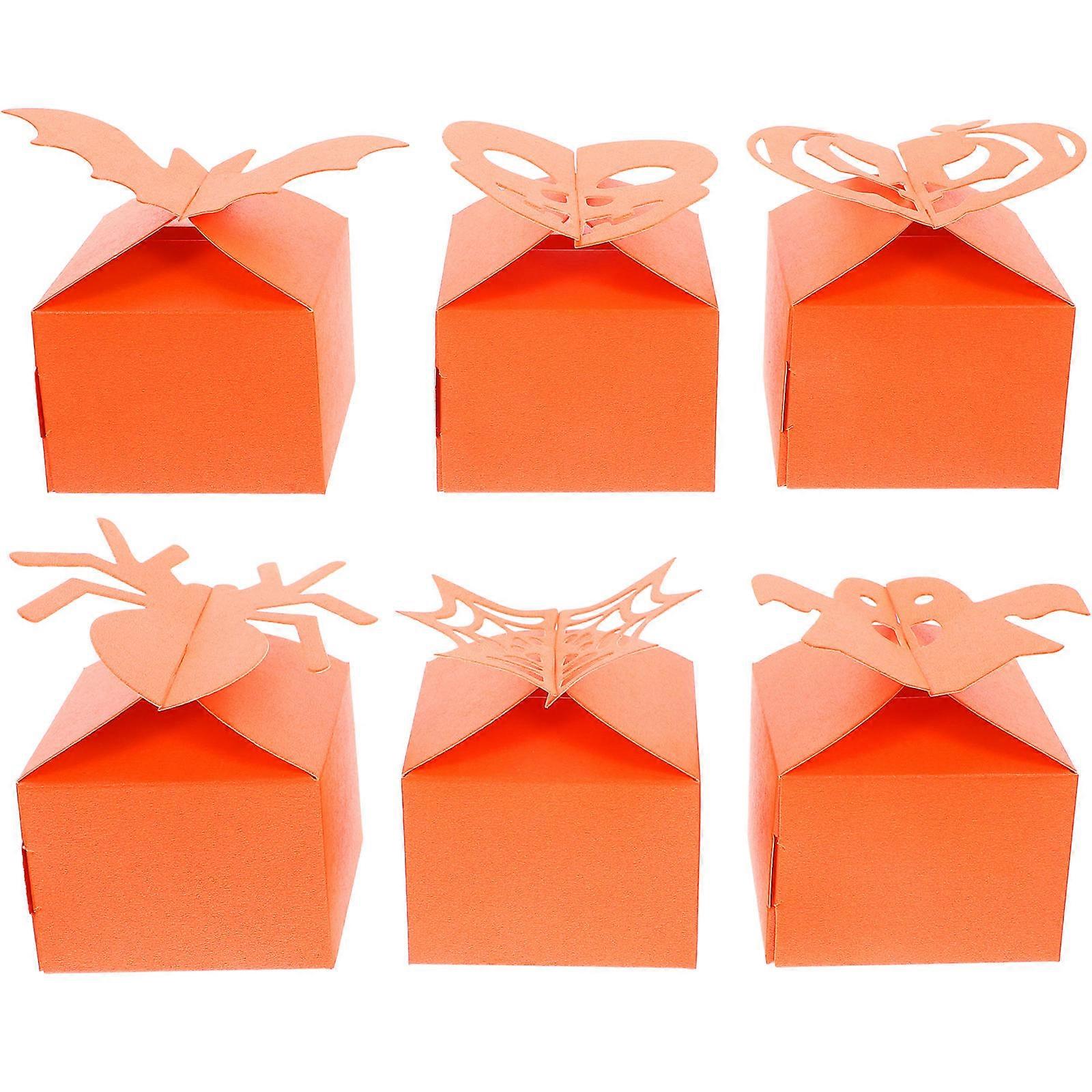 48 Pcs Halloween Candy Boxes Unique Chic Design For Halloween Parties And Home Use 6x6x5cm