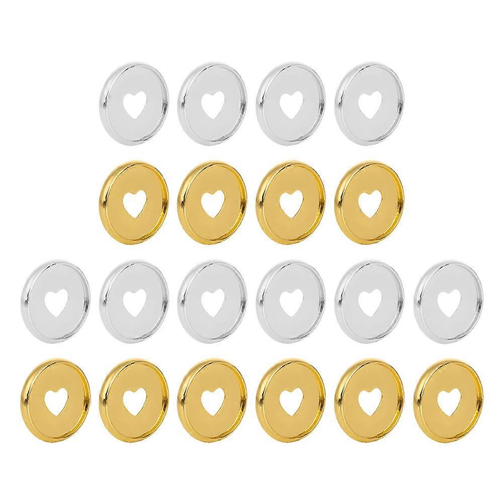 Silver Adhesive Binder Buckles for Fixing Use Made of ABS Expandable up to 20pcs