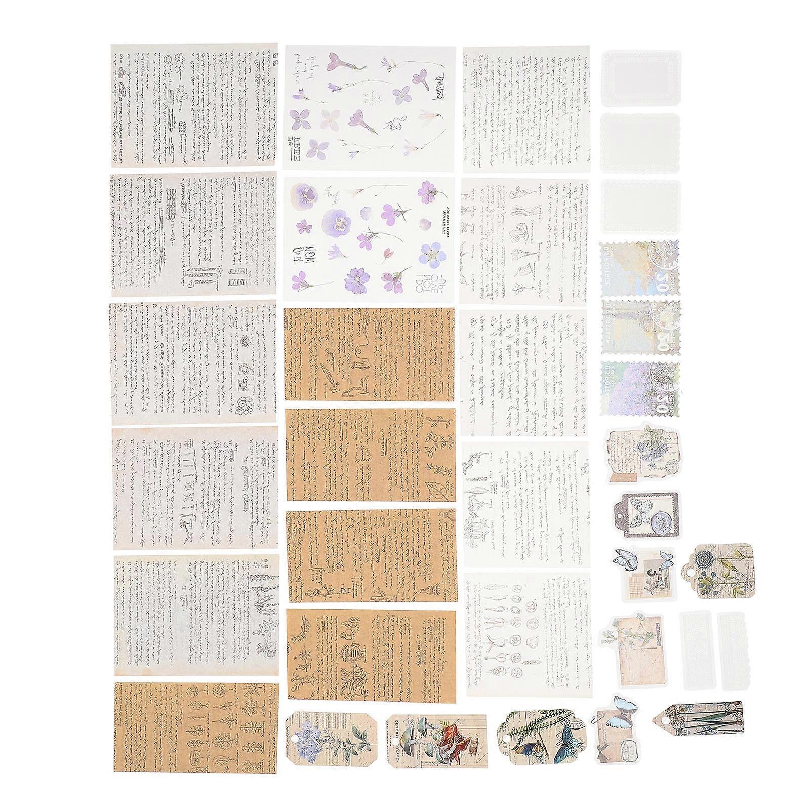 Hand Account Stickers Scrapbook Background Paper for DIY Use 1Set