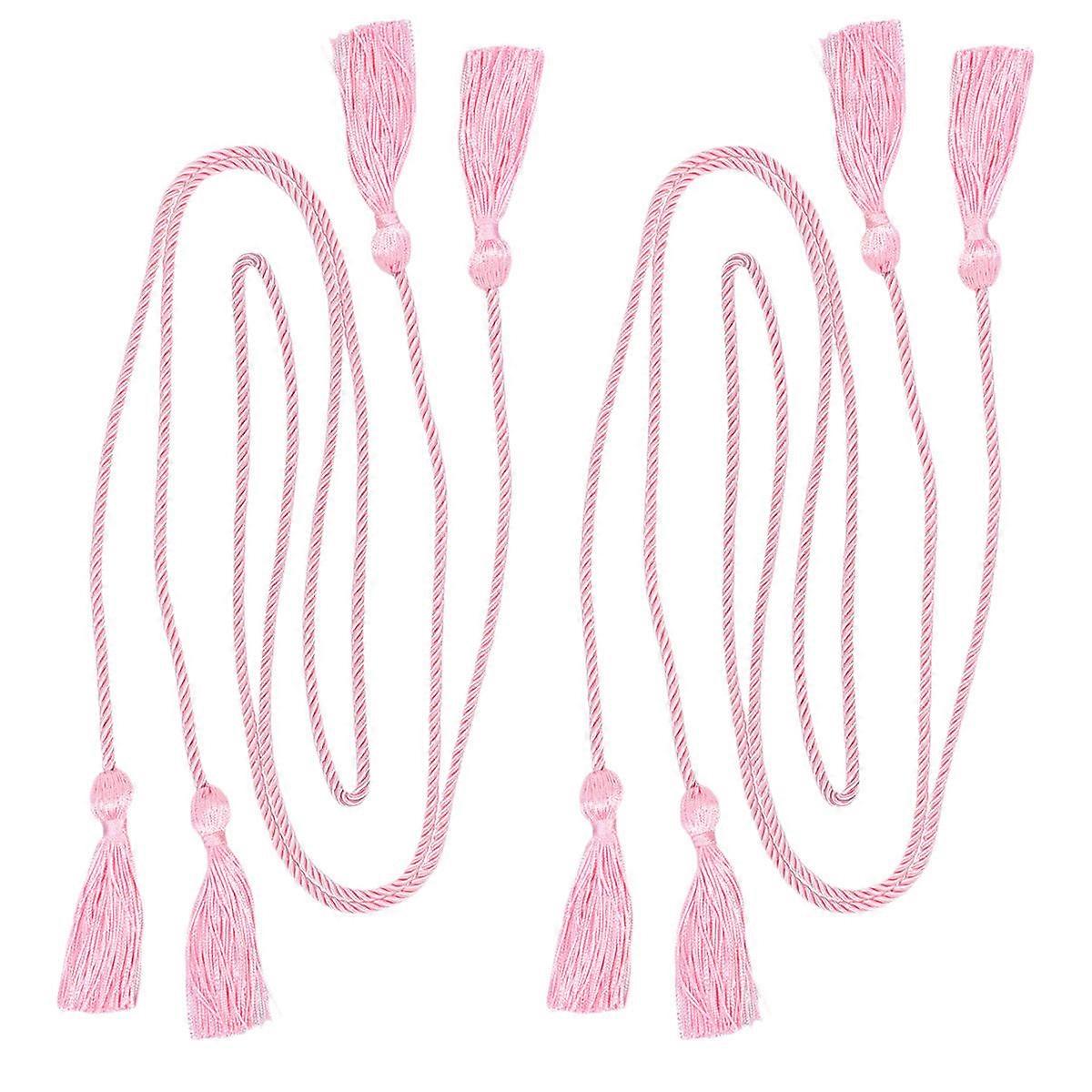 Pink Graduation Honor Tassels Decorative Double-Ended DIY Crafts 4Pcs For Graduation Season