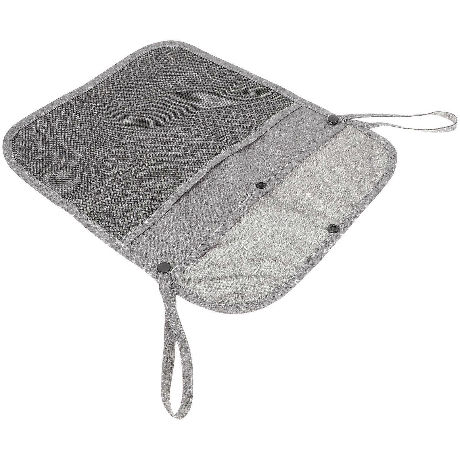 Stroller Organizer Bag Hanging Mesh Storage for Diapers Snacks Practical Parent Essential Grey