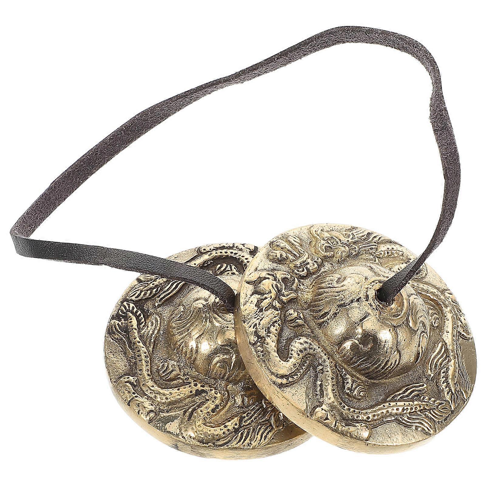 Tingsha Cymbals Meditation Chime Bells Yoga Mindfulness Nepalese Sound Instrument Relaxation Feng Shui Decor