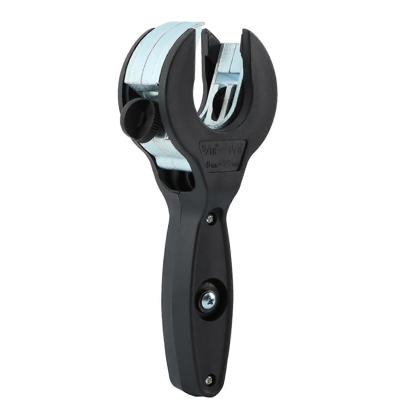 Ratchet Pipe Cutter, 2 in 1, Compact One Hand Operation, Adjustable 1/4' to 7/8', PVC Cutter Black