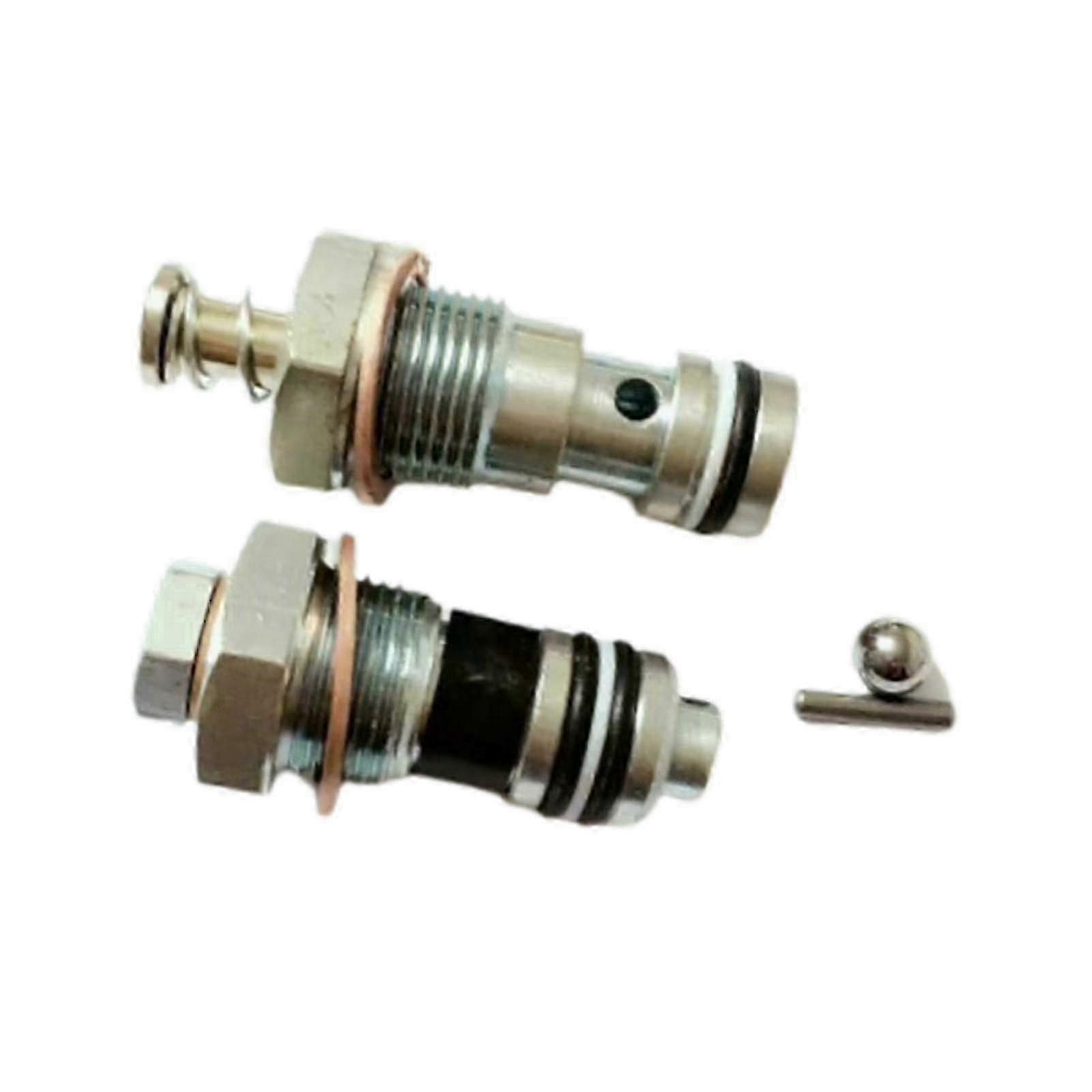 Porta-paletes hidráulico robusto com cilindro de empilhadeira manual e conjunto de carretel de válvula5,28 cmSilver SZRH AV